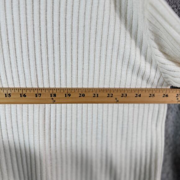 Anthropologie Maeve Vanna Cowl Neck Cream Soft Pullover L - Picture 8 of 9